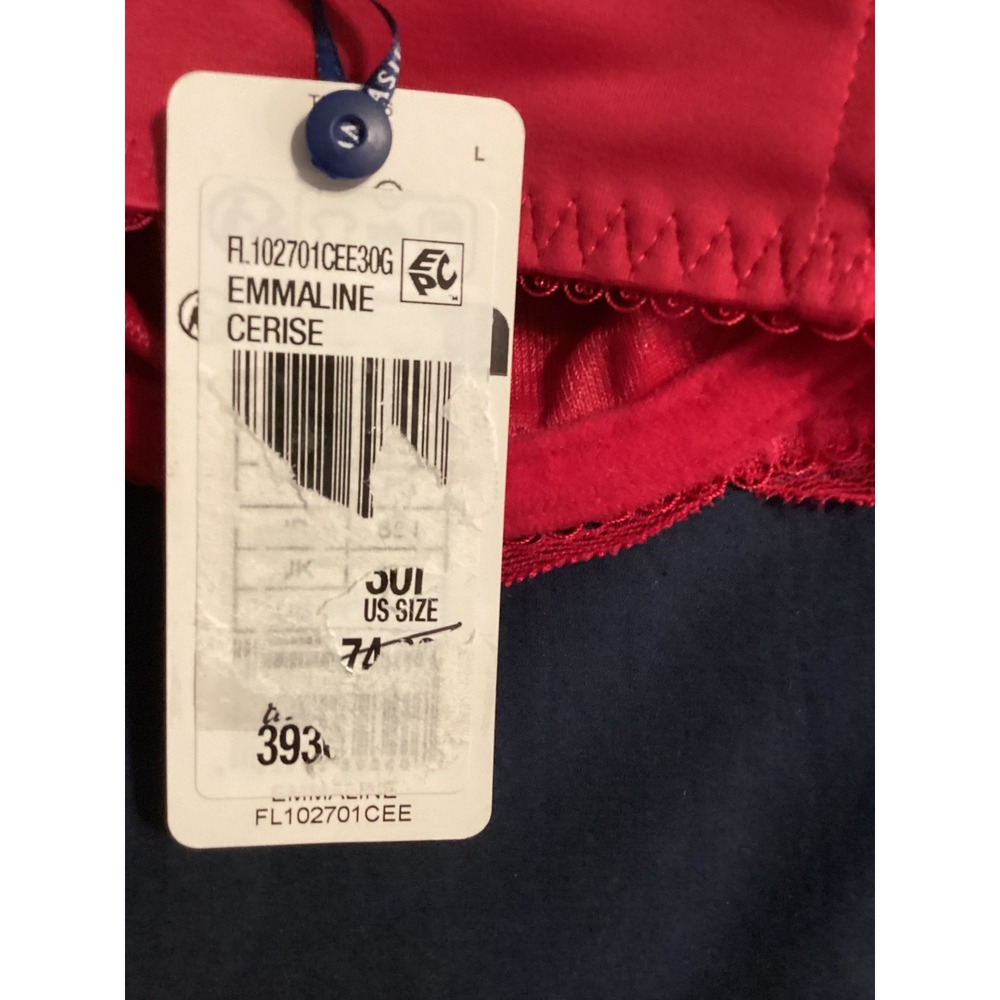 Fantasie Emmaline Side Support Bra Cerise Red Floral Lace 30G UK 30I US FL102701 - Picture 5 of 5